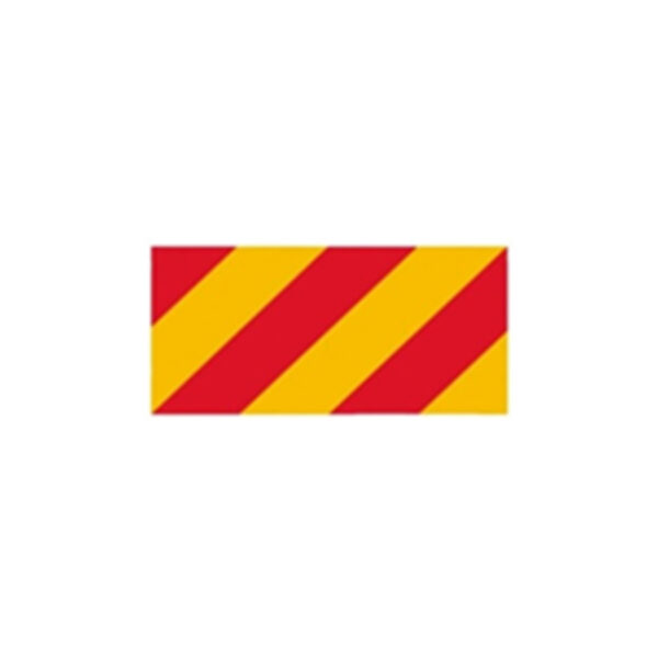 Aluminium rectangular reflective plates 564X282 mm