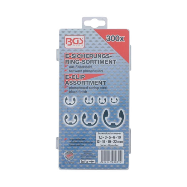 Metric E-Clip Assortment 1.5 - 22 mm 300 pcs. - Image 2