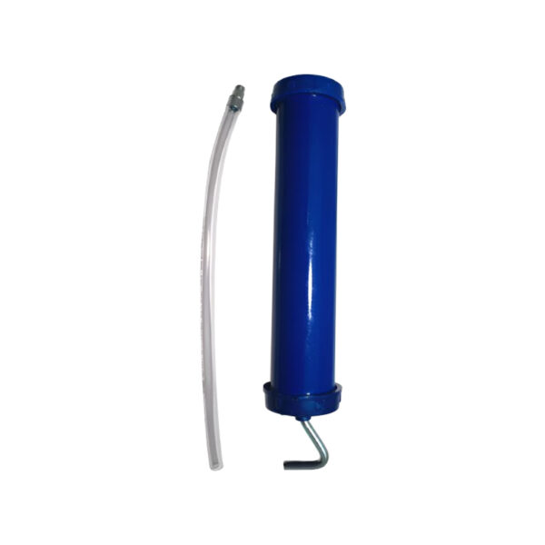 Suction- and push type gun-500 ml steel-plastic cover