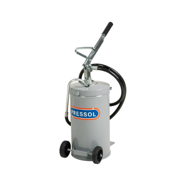 Oil dispensing unit-mobile 16L. Container manually operated