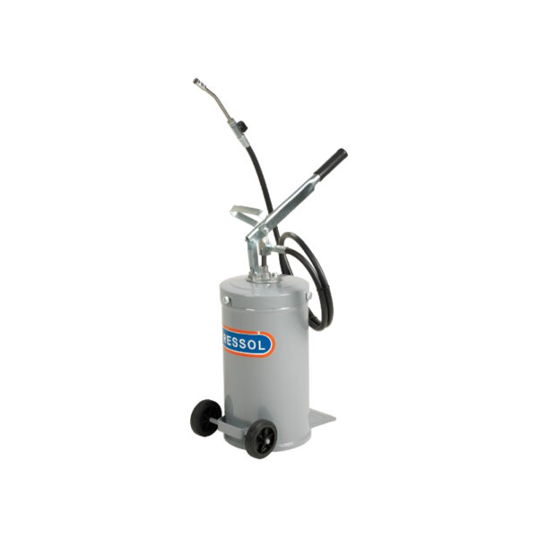 Grease dispensing unit-mobile 16L. Container manually operated