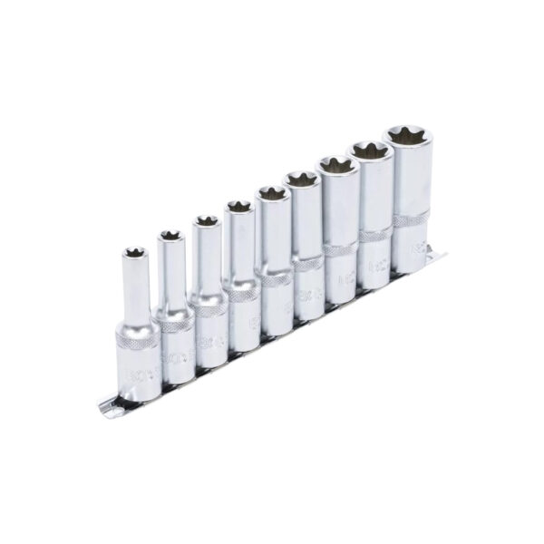 Socket Set, E-Type, deep | 1/2 Drive | E10 - E24 | 9 pcs. - Image 2