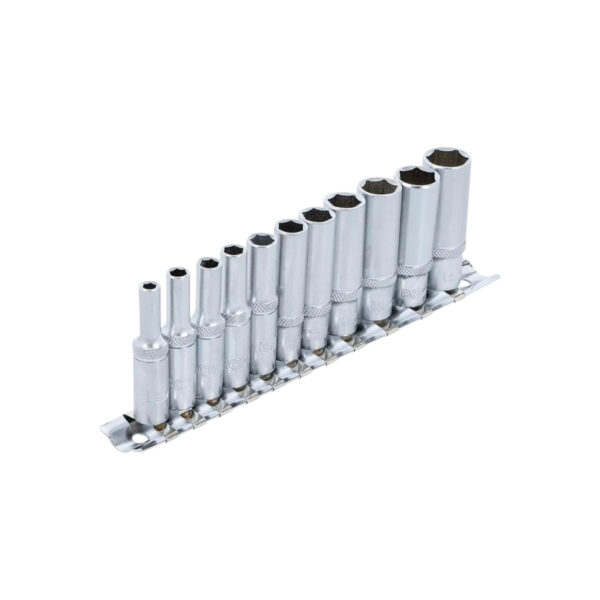 Socket Set, Hexagon, deep | 1/4 Drive | 4 - 13 mm | 11 pcs. - Image 2