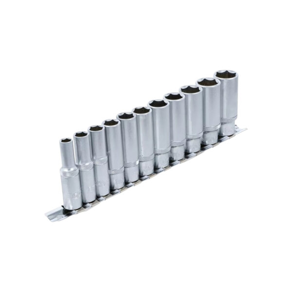 Socket Set, Hexagon, deep | 3/8 Drive | 8 - 19 mm | 11 pcs. - Image 2