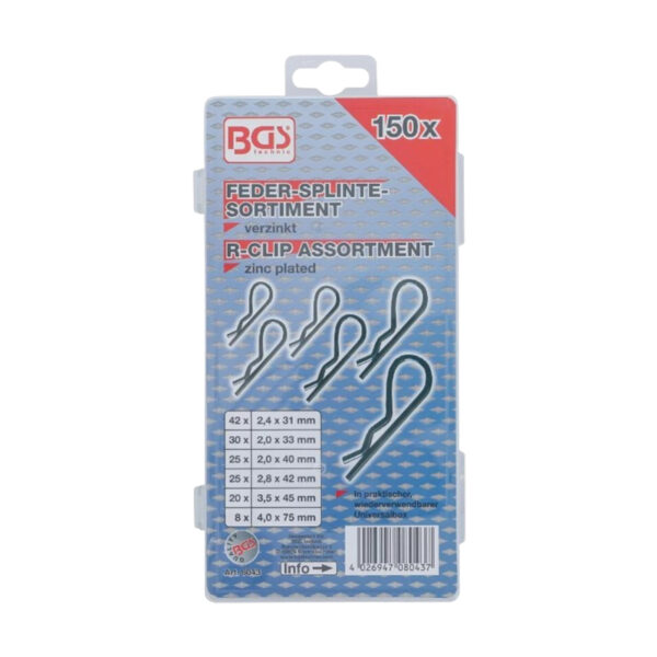Snap Ring Assortment Ø 2.4 - 4.0 mm 150 pcs. - Image 2