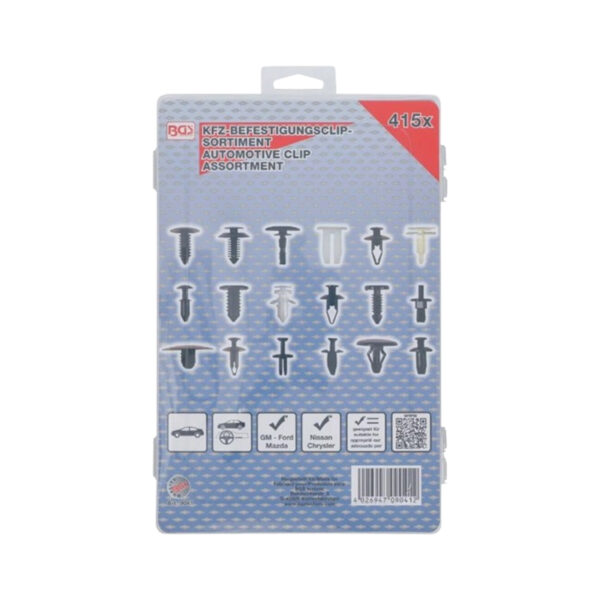 Automotive Clip Assortment for Ford, Mazda, GM, Chrylser, Nissan 415 pcs. - Image 2