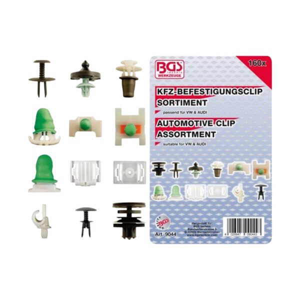 Automotive Clip Assortment for Audi, VW 160 pcs.