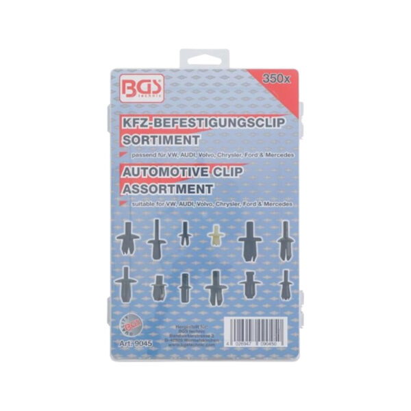 Automotive Clip Assortment for VW, Audi, Volvo, Chrysler, Ford, Mercedes-Benz 350 pcs. - Image 2