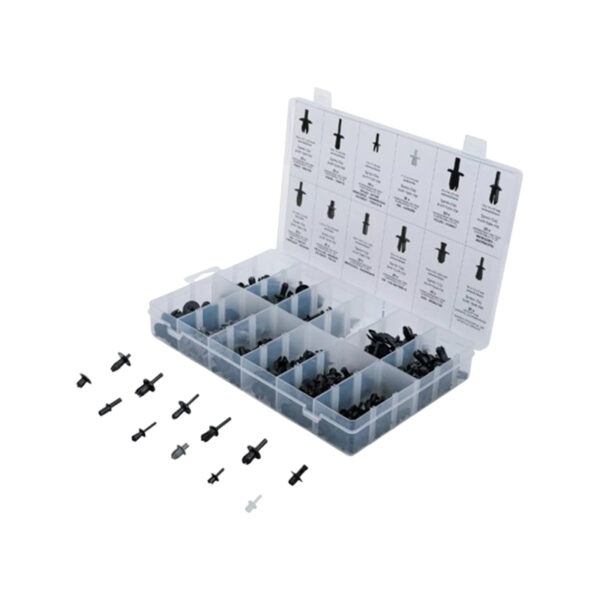 Automotive Clip Assortment for VW, Audi, Volvo, Chrysler, Ford, Mercedes-Benz 350 pcs.