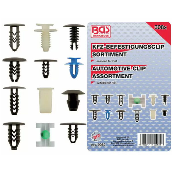 Automotive Clip Assortment for Fiat 308 pcs.