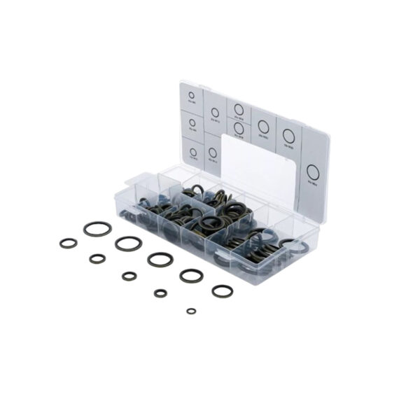 Seal Ring Assortment Metal with Rubber sealing Bead 150 pcs.