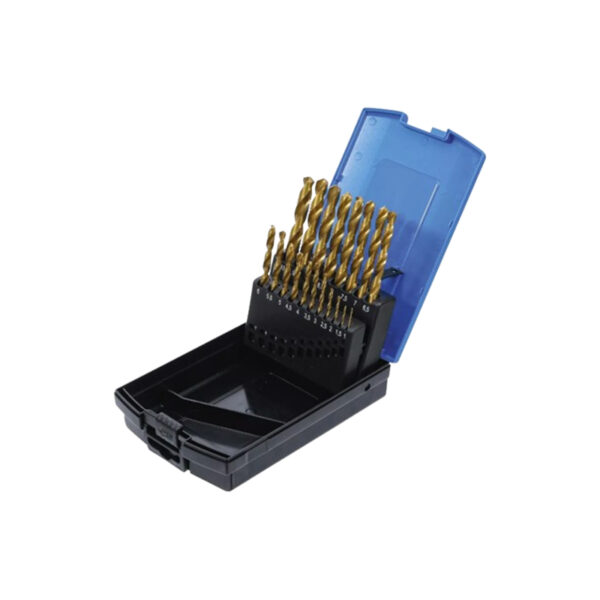 Twist Drill Set HSS  Titanium nitrated 1 - 10 mm  19 pcs.