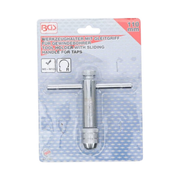 Tool Holder sliding Handle for Taps  M5 - M12 110 mm
