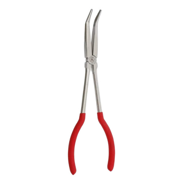 Bent Long Nose Pliers extra long bent 45° 280 mm