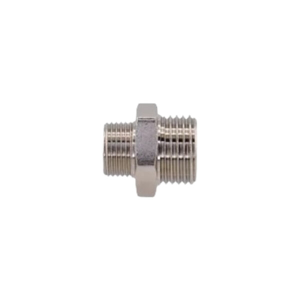 Reduced Nipple in nickel-plated brass male 1/4 x 1/2 BSP