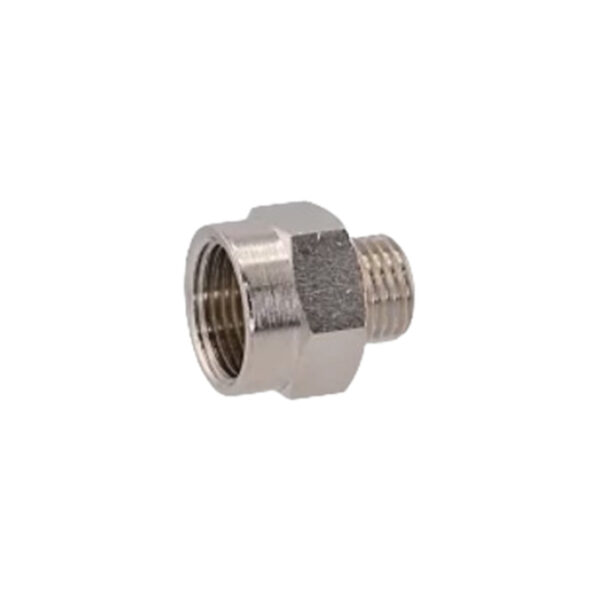 Reducer in nickel-plated brass  1/8 BSP Male x 3/8 BSP Female