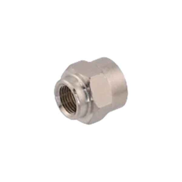 Reducer in nickel-plated brass 1/8 BSP Female to 1/4 BSP Female