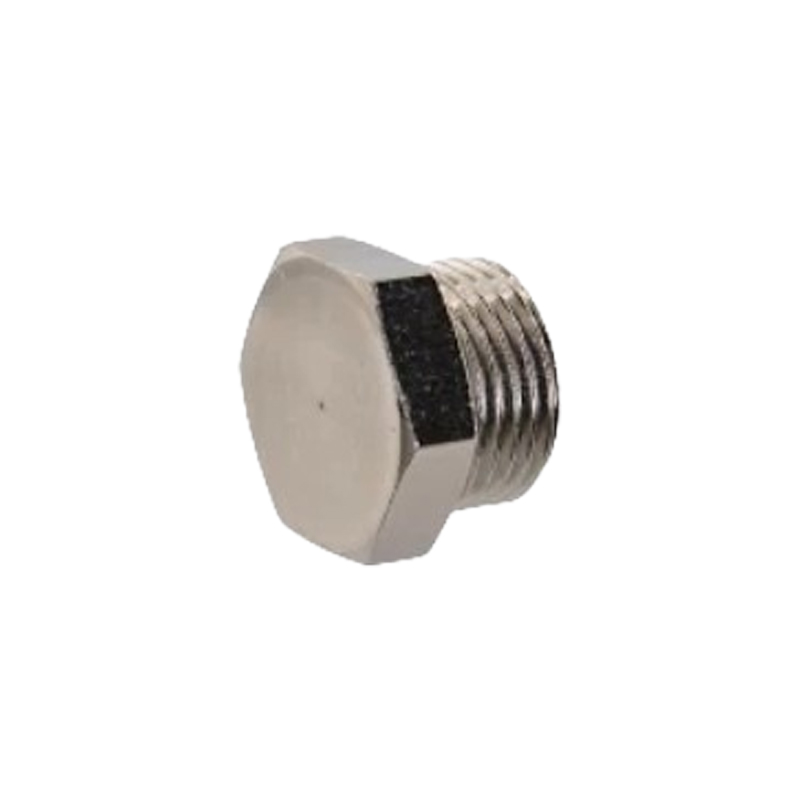 Plug in nickel-plated brass male thread 1/8 BSP