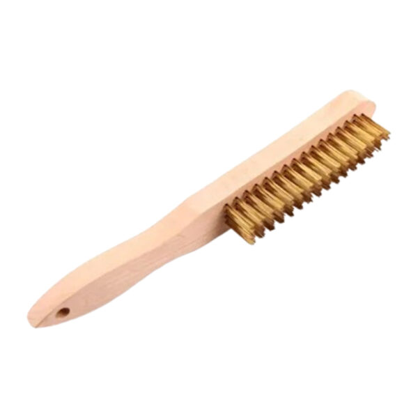 Handheld Brush Brass Coated 4-rows / 300 mm