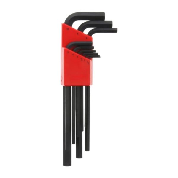 Allen Key Hex 9 Piece Set 1.5-10mm Metric Long Arm