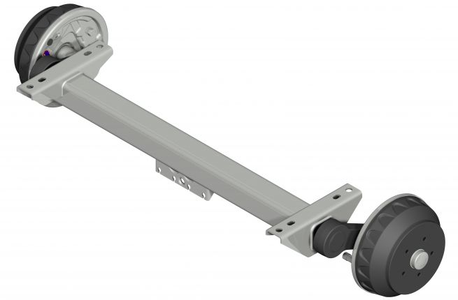 Braked axle AL-KO 1350kg/1400 112x5 C