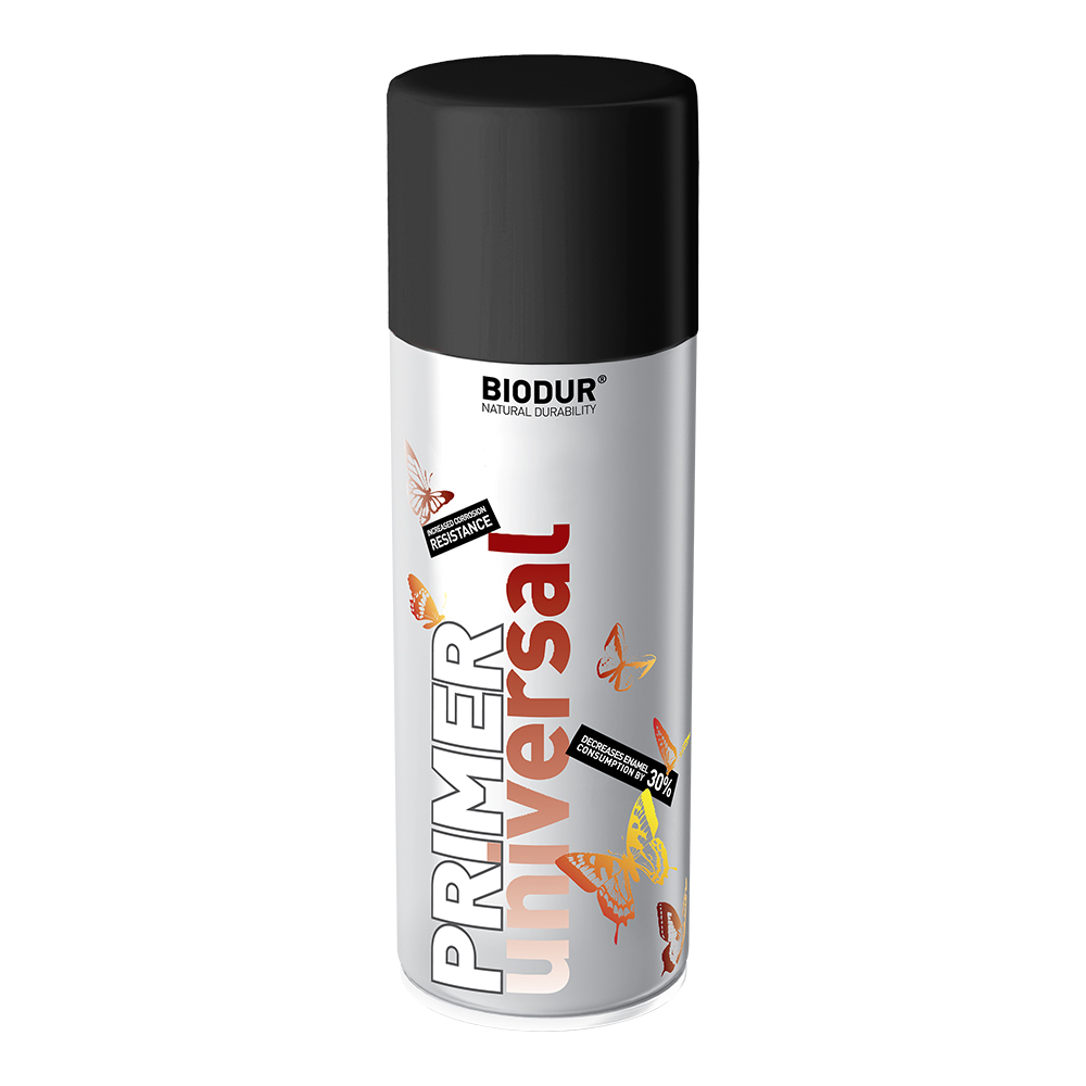 BLACK PRIMER BIODUR SPRAY PAINT 400ml