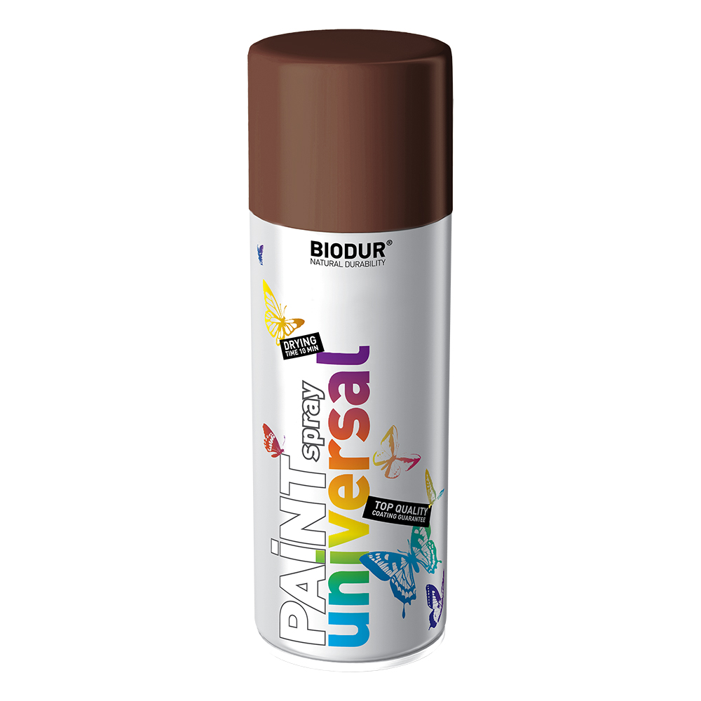 BROWN BIODUR SPRAY PAINT 400ml RAL 8011