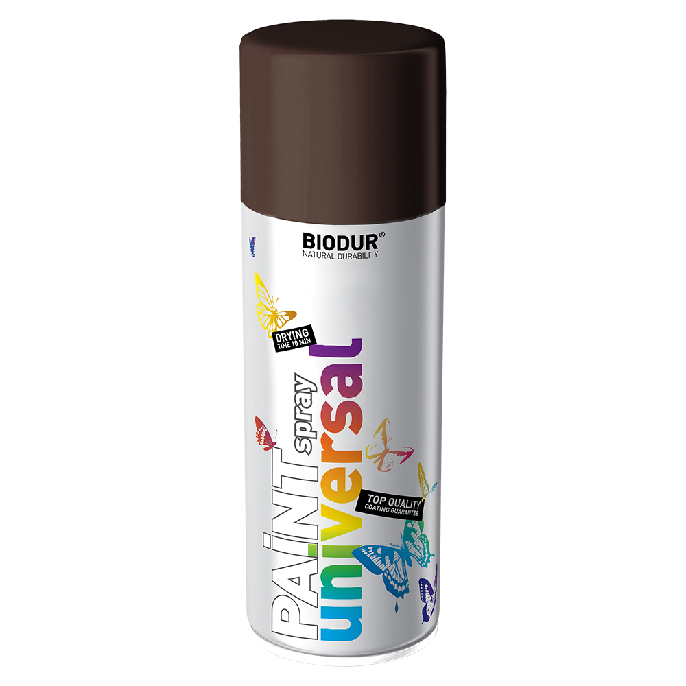 BROWN DARK BIODUR SPRAY PAINT 400ml RAL 8017