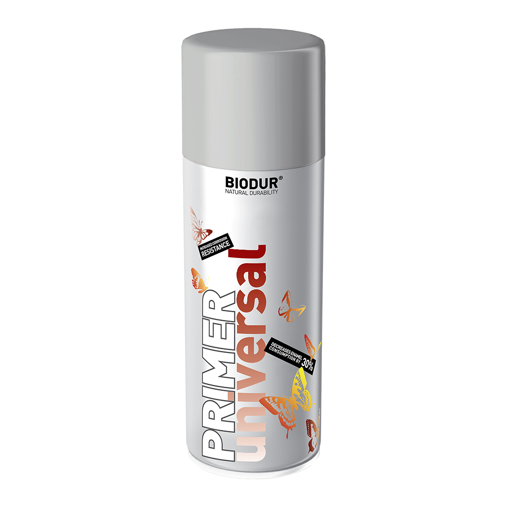 GREY PRIMER BIODUR SPRAY PAINT 400ml