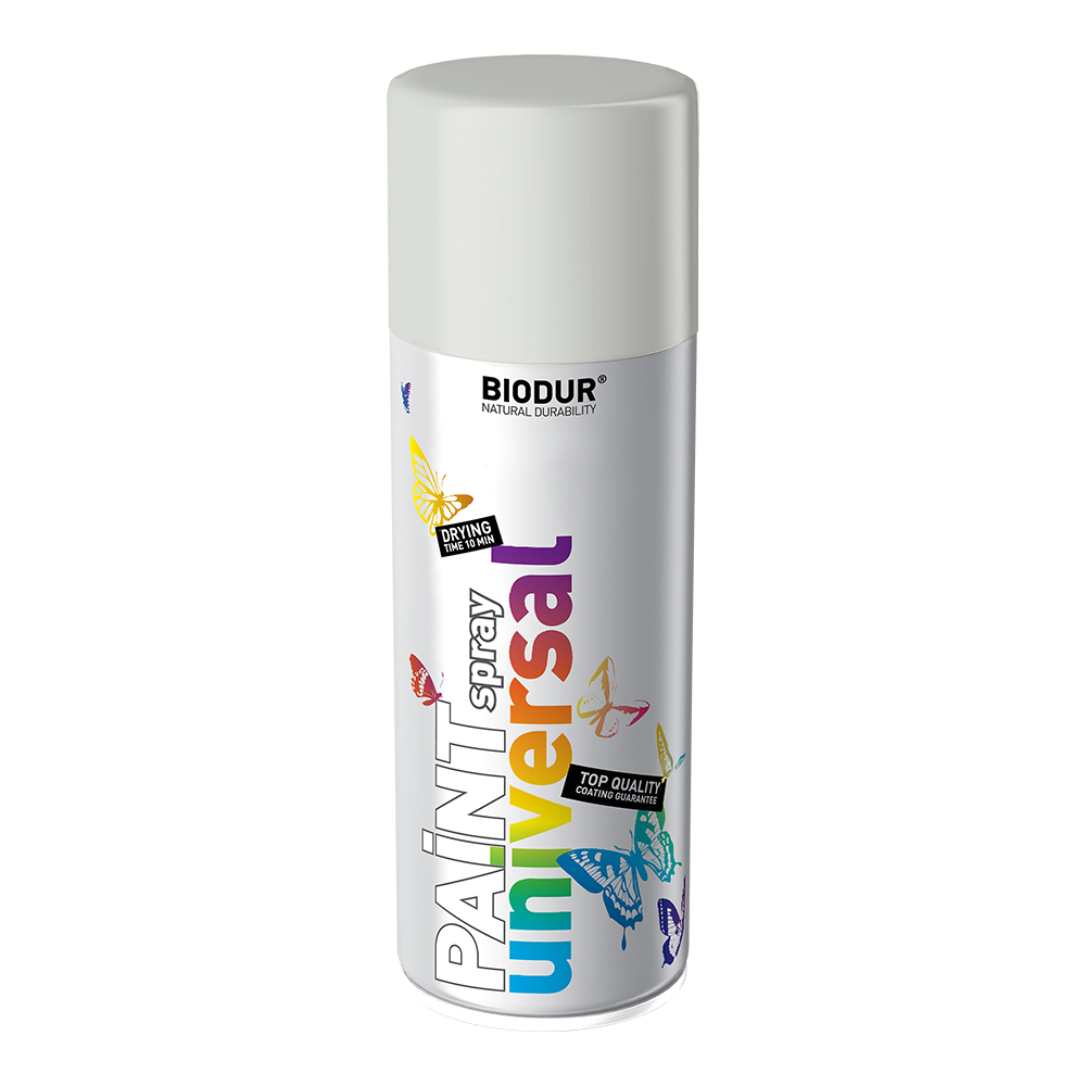 GREY LIGHT BIODUR SPRAY PAINT 400ml RAL 7035
