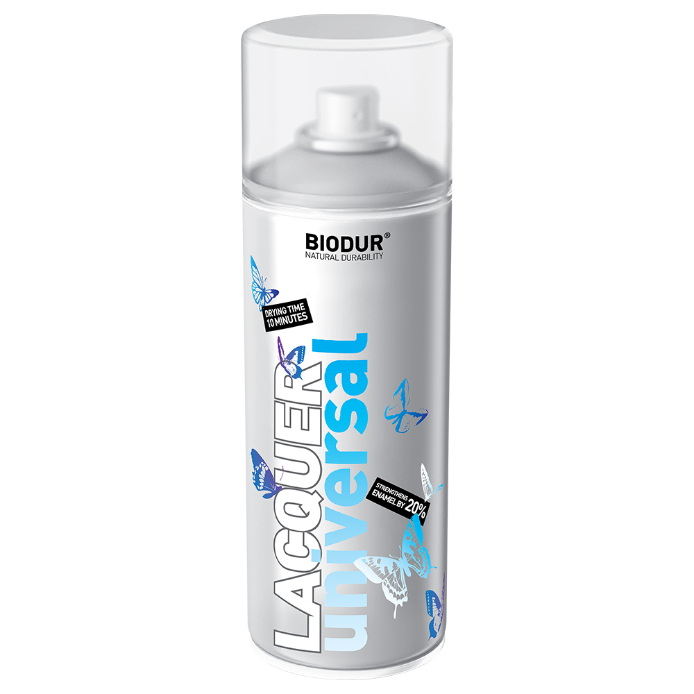 CLEAR VARNISH GLOSS BIODUR SPRAY PAINT 400ml