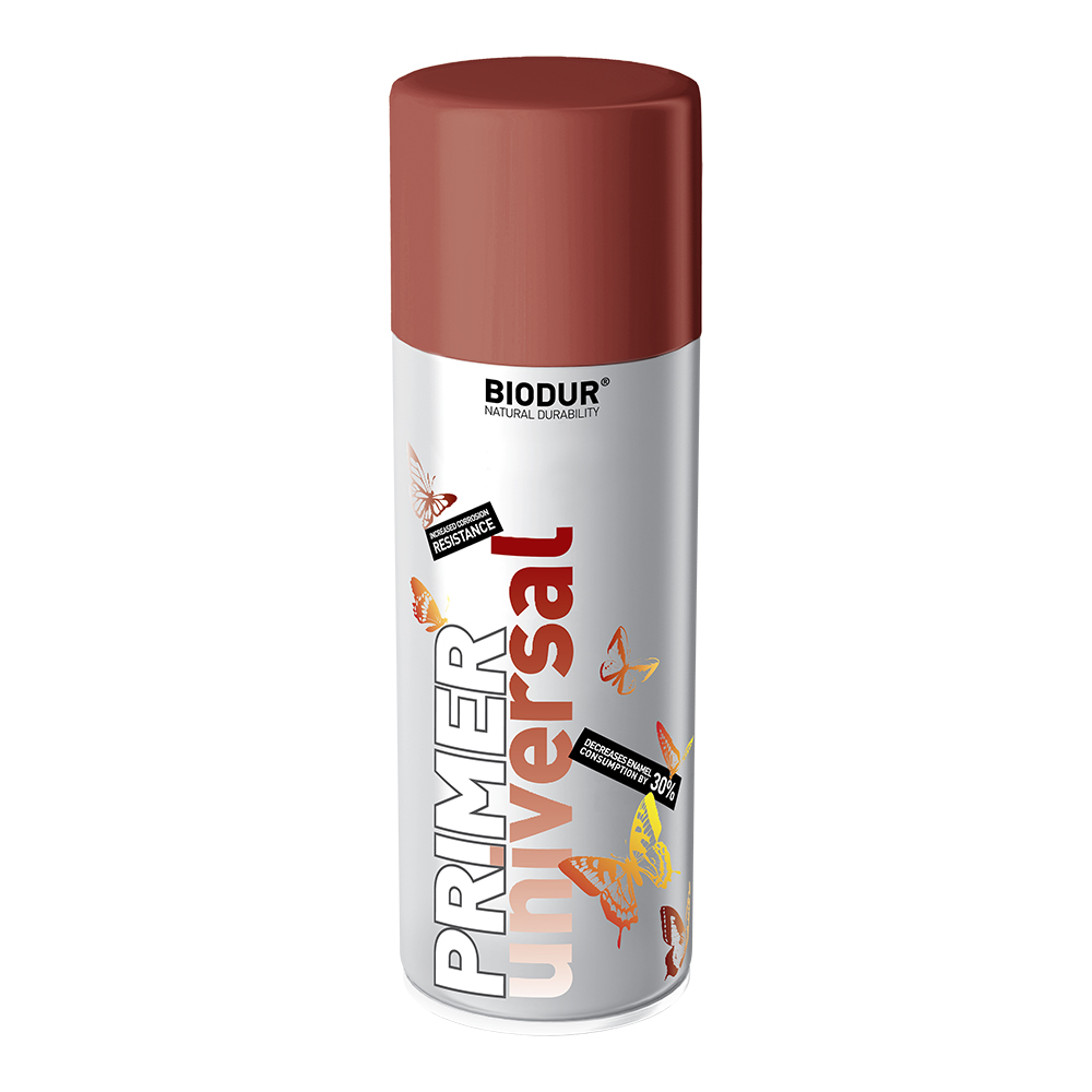 RED PRIMER BIODUR SPRAY PAINT 400ml