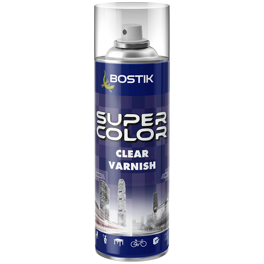 CLEAR VARNISH GLOSS BOSTIK SPRAY PAINT 400ml