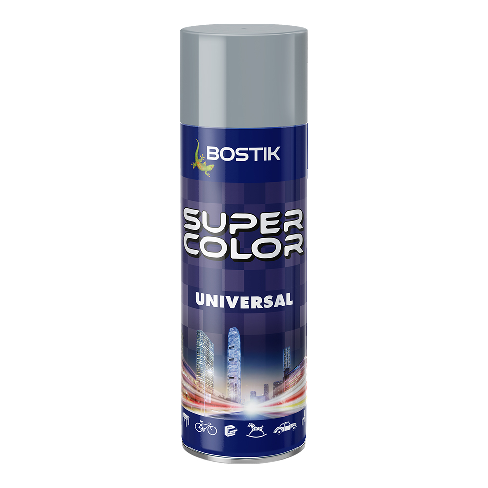 GREY SIVER BOSTIK SPRAY PAINT 400ml RAL 7001