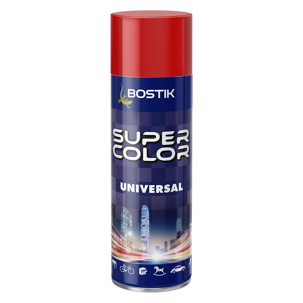 RED FLAME BOSTIK SPRAY PAINT 400ml RAL 3000