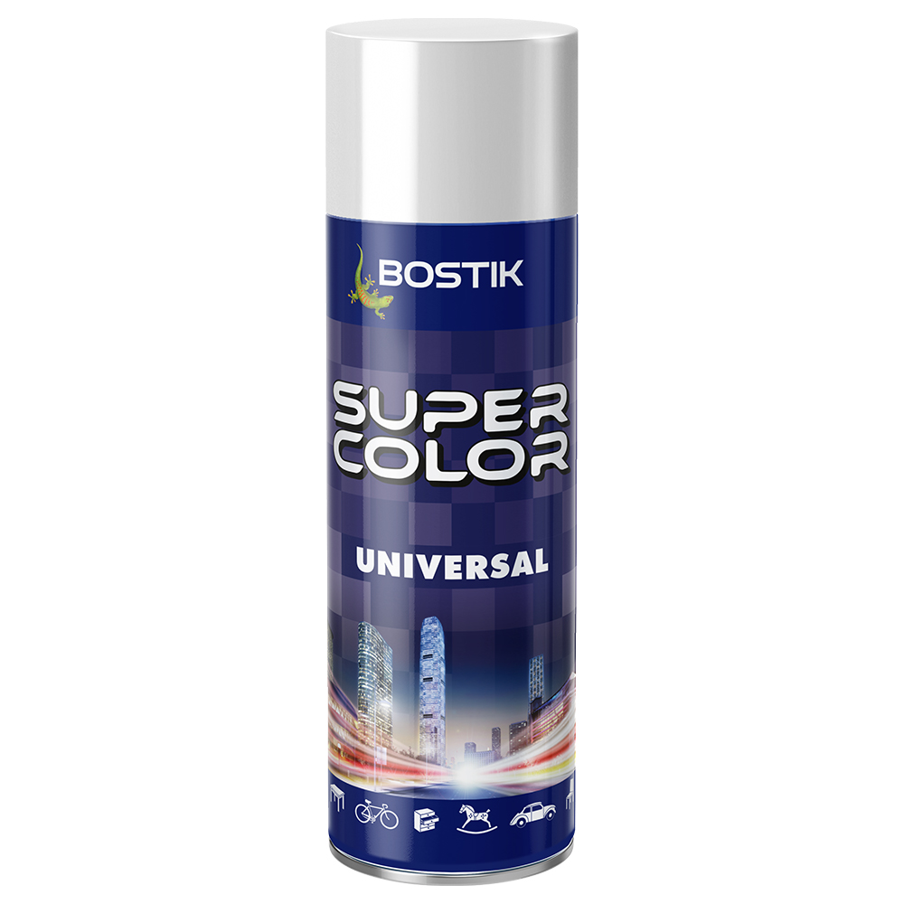 WHITE MAT BOSTIK SPRAY PAINT 400ml RAL 9010