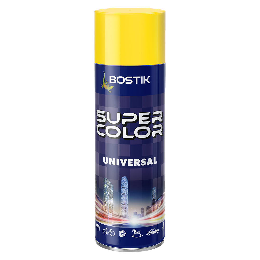 YELLOW TRAFFIC BOSTIK SPRAY PAINT 400ml RAL 1023