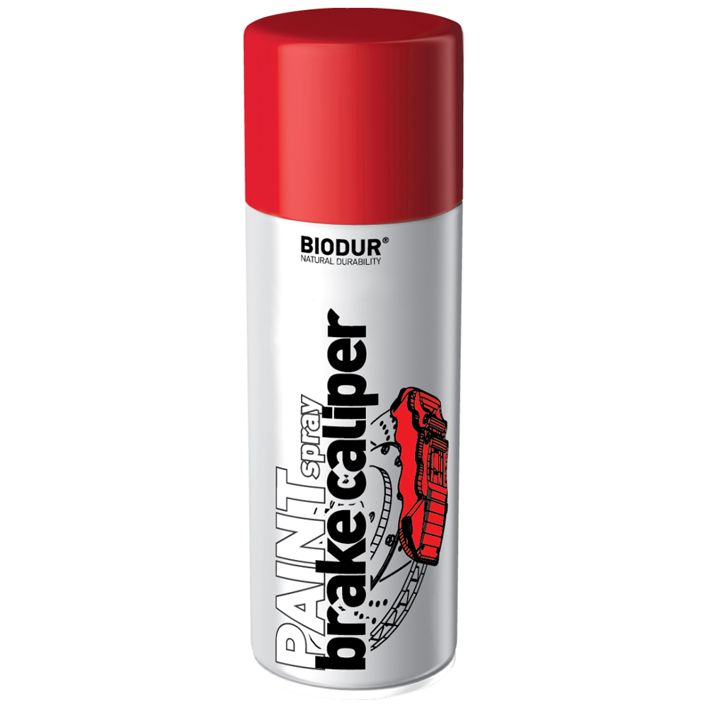 RED BRAKE CALIPER HEAT RESISTANT 120°C BIODUR SPRAY PAINT 400ml